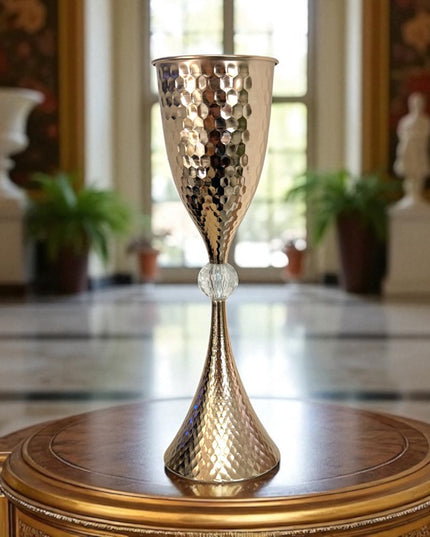 Suport flori metalic Auriu 57cm