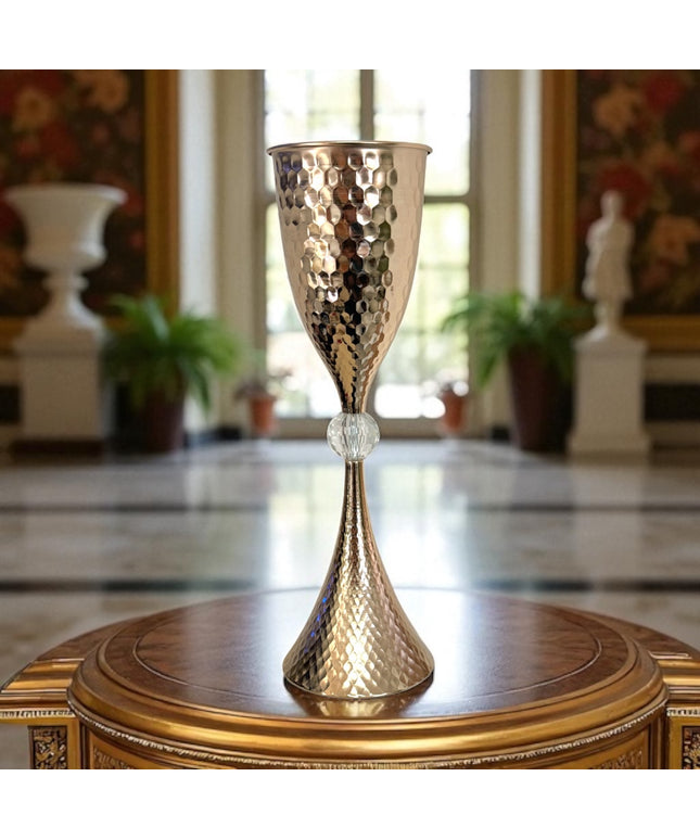 Suport flori metalic Auriu 57cm