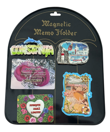 Suport metalic pentru notițe și magneți 27x22cm