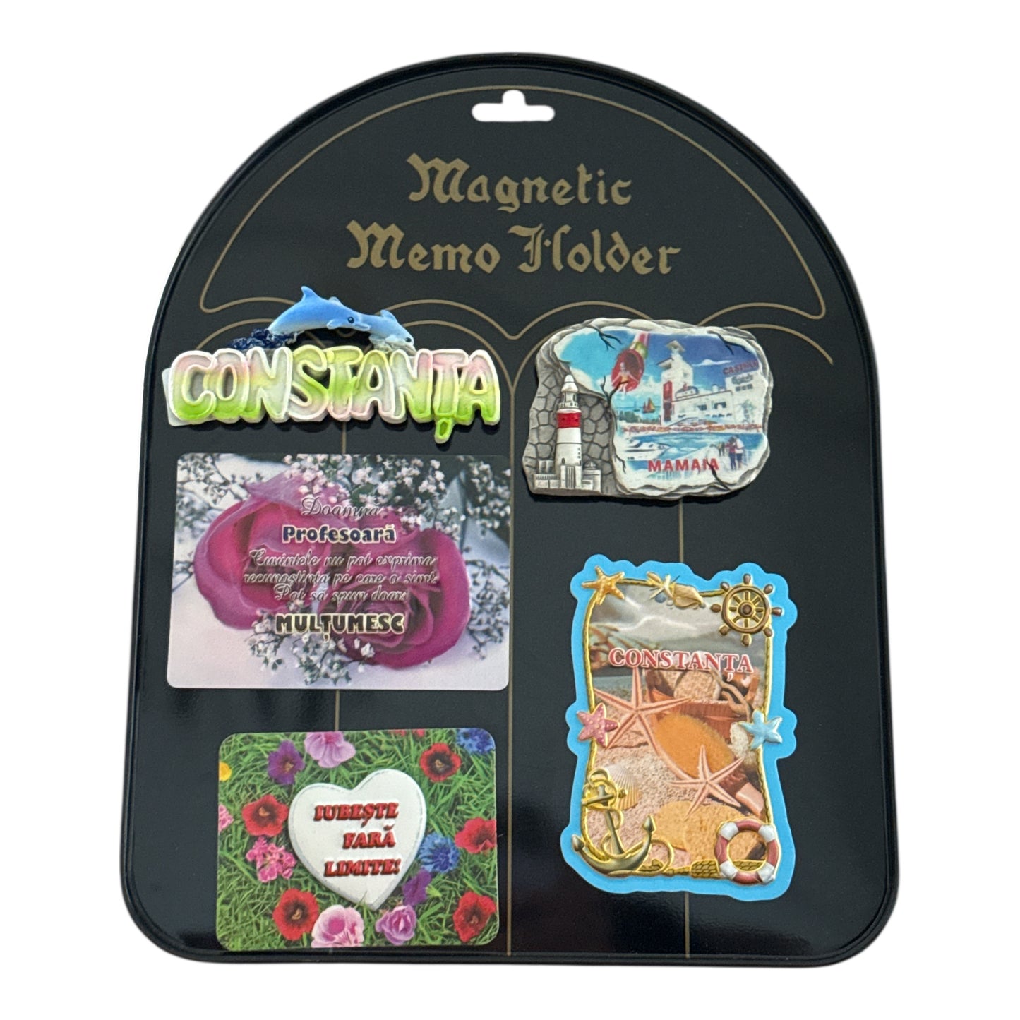 Suport metalic pentru notițe și magneți 27x22cm