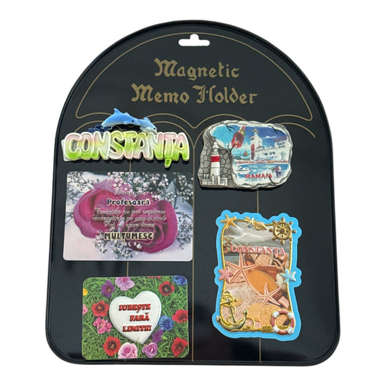 Suport metalic pentru notițe și magneți 27x22cm