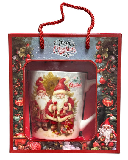 Set cadou cană Crăciun 500ml cu linguriță metal PV18B
