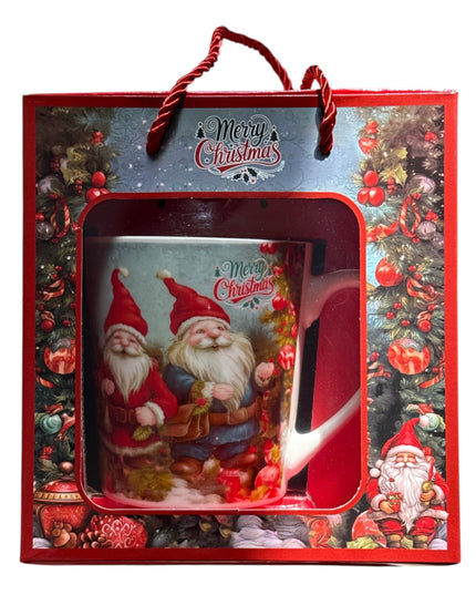 Set cadou cană Crăciun 500ml cu linguriță metal PV18B