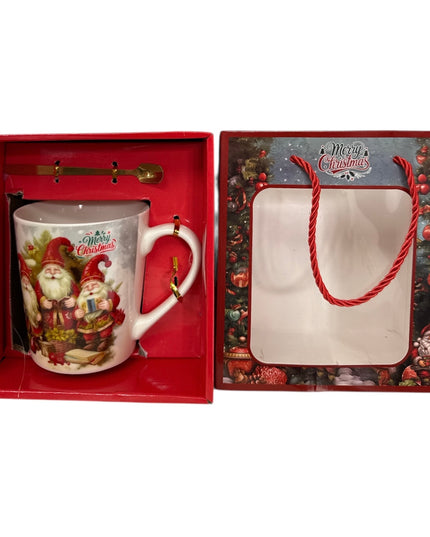 Set cadou cană Crăciun 500ml cu linguriță metal PV18B