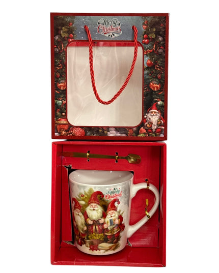 Set cadou cană Crăciun 500ml cu linguriță metal PV18B