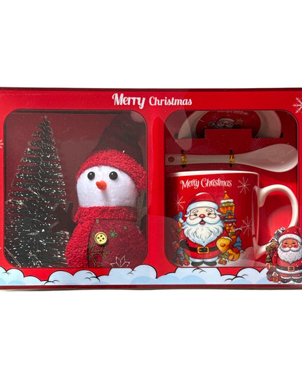 Set cadou Crăciun cană cu brad și lumini HK2182