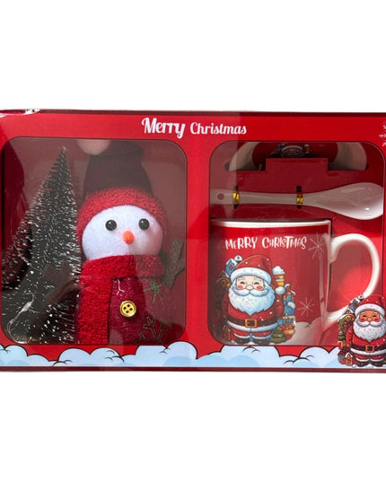 Set cadou Crăciun cană cu brad și lumini HK2182