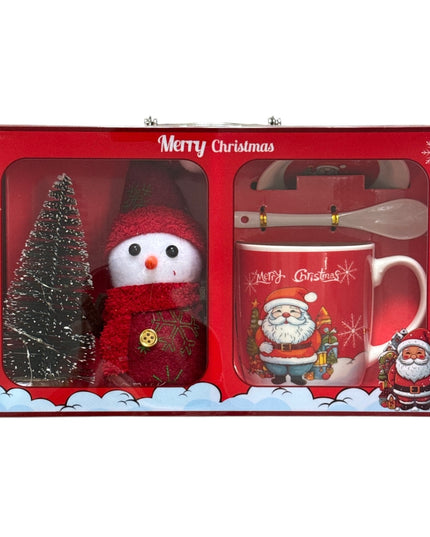 Set cadou Crăciun cană cu brad și lumini HK2182