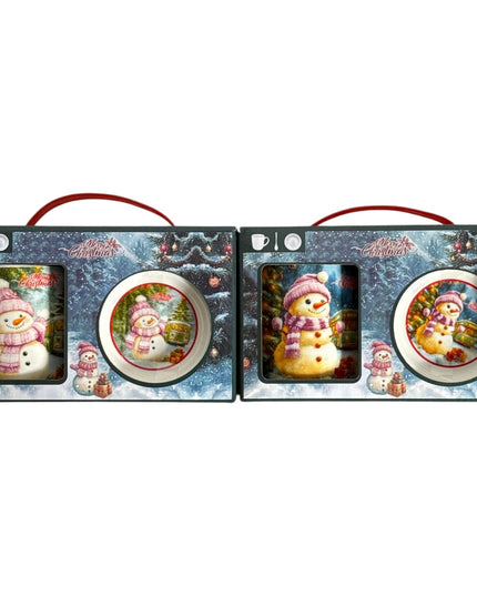 Set cadou cană Crăciun 300ml cu linguriță Q30B