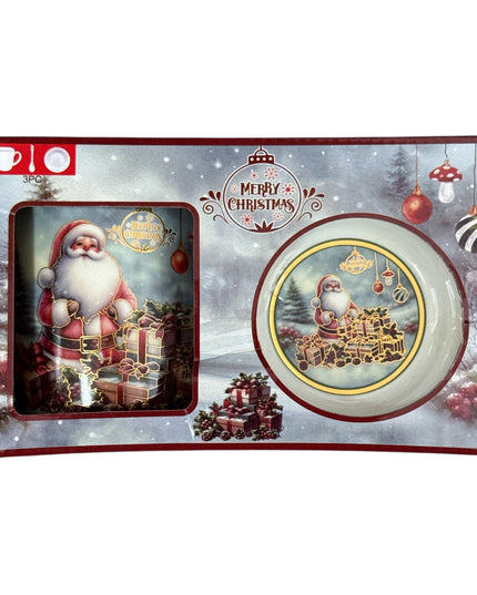 Set cadou cană Crăciun 300ml cu linguriță Q29B