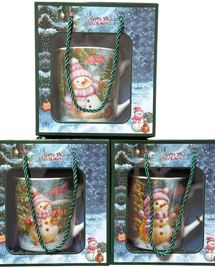 Set cadou cană Crăciun 500ml cu linguriță metal PV15B
