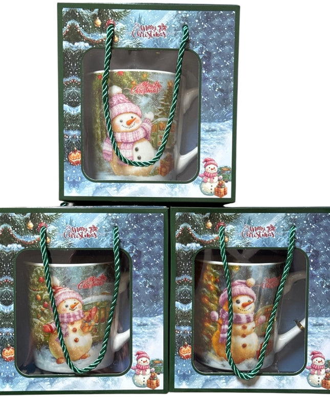 Set cadou cană Crăciun 500ml cu linguriță metal PV15B