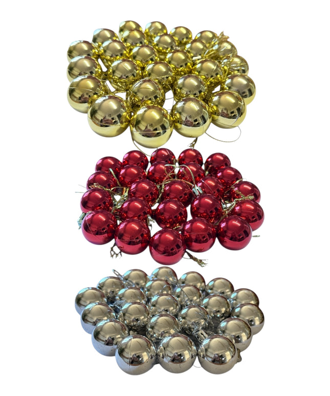 Globuri plastic 100/set 3x4cm