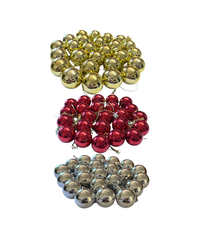 Globuri plastic 100/set 3x4cm