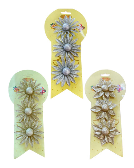 Ornament Floare 3/set 8cm