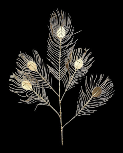 Ramură decorativă cu pene 90cm. 716-23