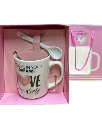 Set cadou cană cu linguriță ZH137