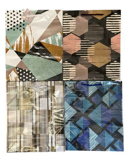 Pungă cadou model Geometric 12/set 32x26cm