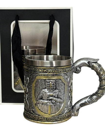 Cană Medievală cu Cavaler – Cadou de Colecție cu Ambalaj Elegant