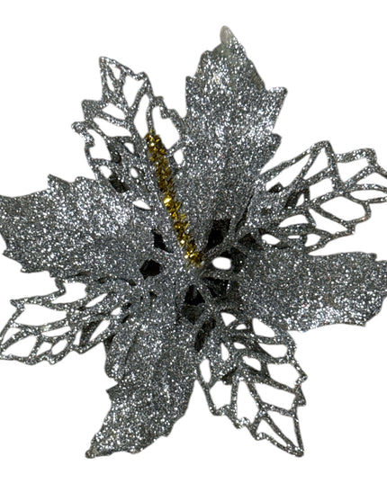 Ornament Floare Crăciun 3/set 11cm