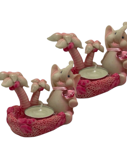 Elefanți suport lumânare 2/set