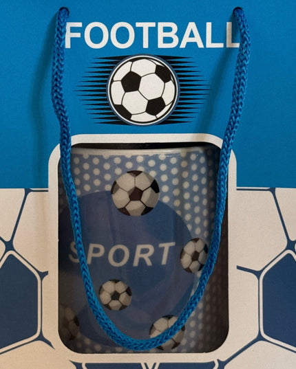 Set cadou cană cu linguriță Football ZH235