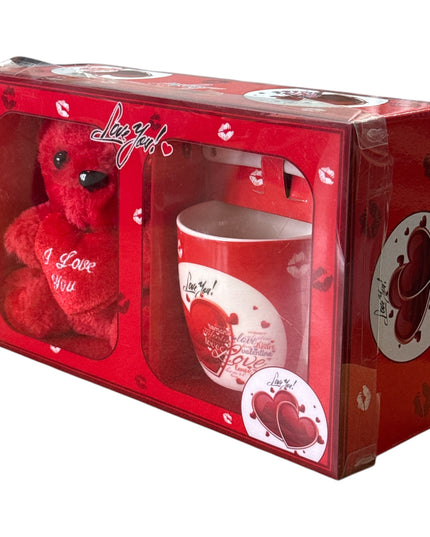 Set cadou cană cu linguriță și ursuleț AT984