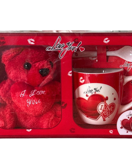 Set cadou cană cu linguriță și ursuleț AT984