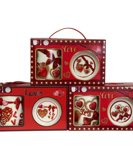 Set cadou cană Love cu linguriță 300ml Q10
