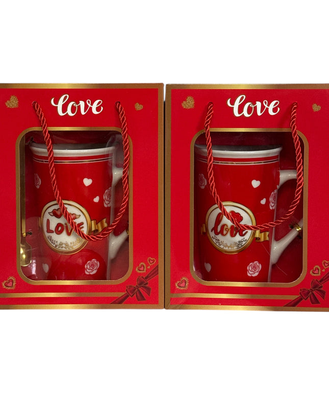 Set cadou cană cu linguriță Love HM358