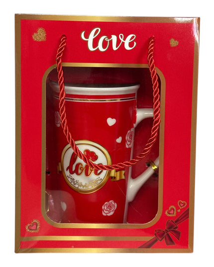 Set cadou cană cu linguriță Love HM358