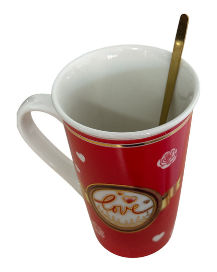 Set cadou cană cu linguriță Love HM358