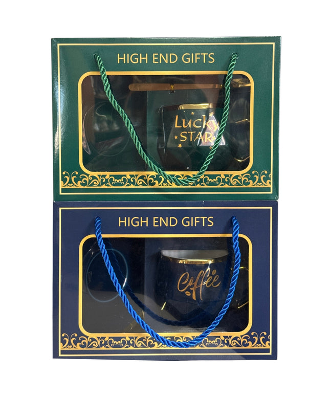 Set cadou ceașcă și farfurie cu linguriță AB032