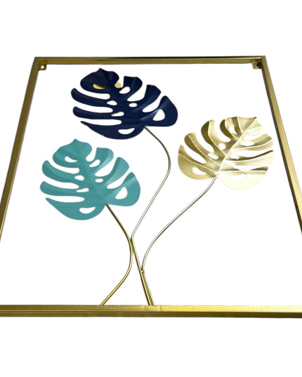 Ornament metalic 3D cu flori 60x40cm cod1146