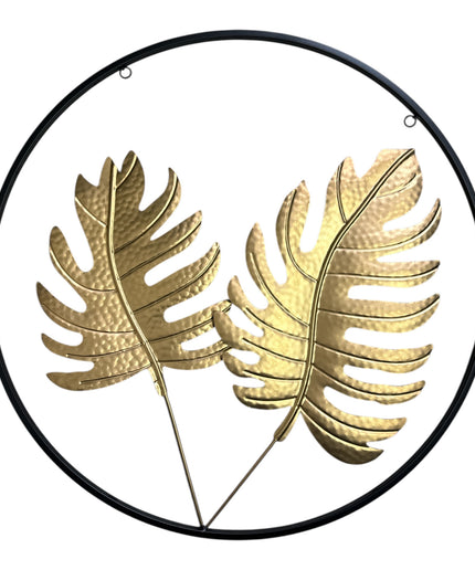 Ornament metalic 3D cu flori 60cm 1146-6