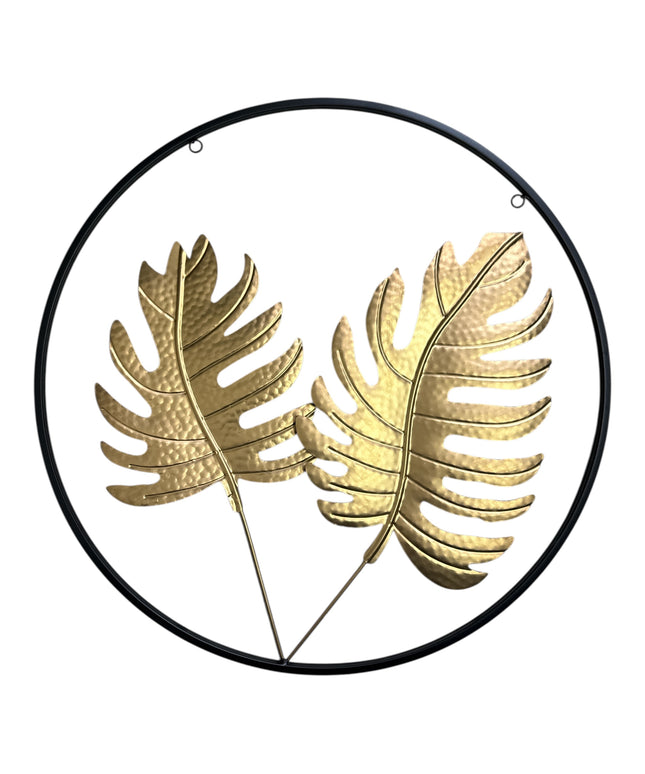 Ornament metalic 3D cu flori 60cm 1146-6