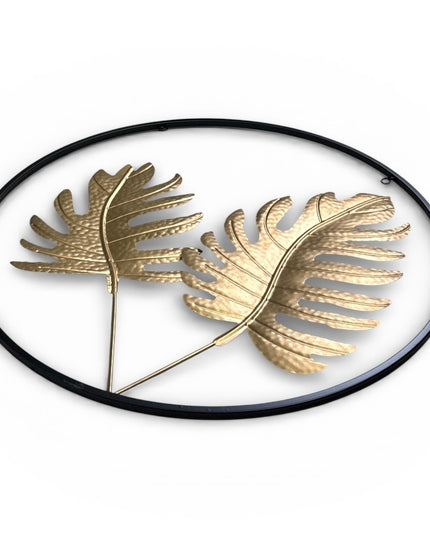 Ornament metalic 3D cu flori 60cm 1146-6
