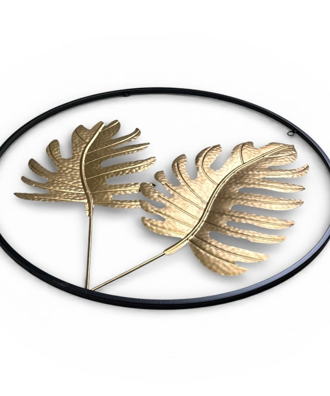 Ornament metalic 3D cu flori 60cm 1146-6