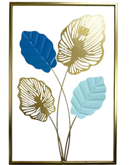 Ornament metalic 3D cu flori 60x40cm cod1146