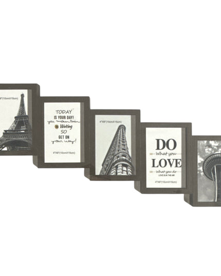 Set decorativ de 5 rame foto 60x19cm cod1115-7