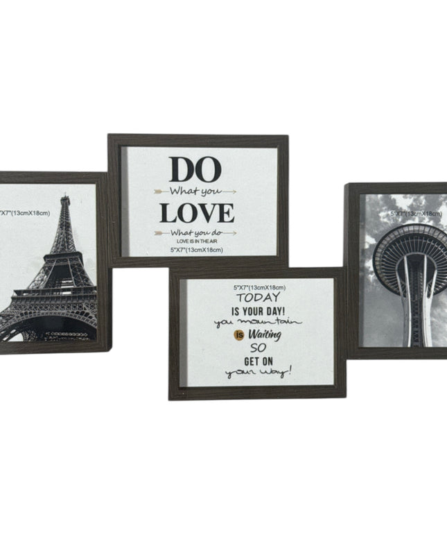 Set decorativ de 4 rame foto 54x28cm cod1115-8