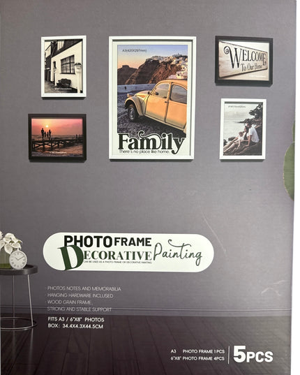 Set 5 rame foto decorative – Wall Decor 44x34cm cod1115-12