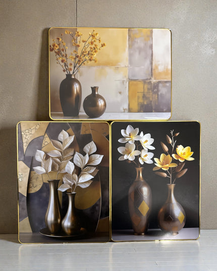 Tablou Vaze Aurii 40x30cm cod 1148-4