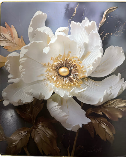 Tablou Decorativ -Floare Albă 58x48cm cod 1148-3