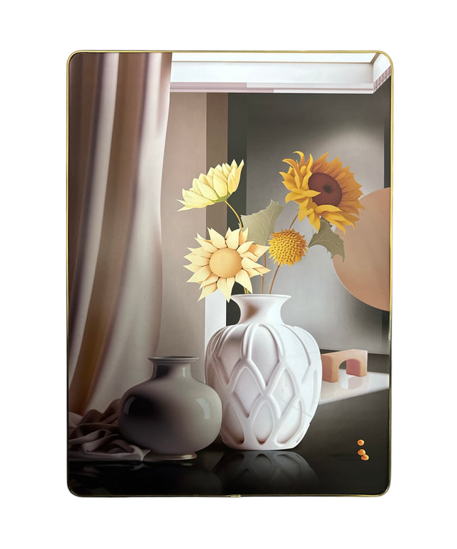 Tablou Decorativ Floarea-Soarelui stilizată 55x40cm cod 1148-1