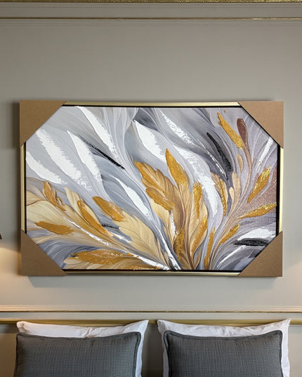 Tablou Abstract Frunze 60x40cm cod 1114-1