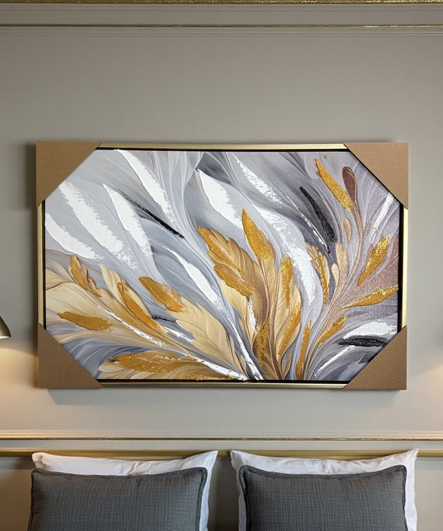 Tablou Abstract Frunze 60x40cm cod 1114-1