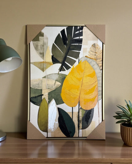 Tablou Frunze abstracte 60x40cm cod 1114-1