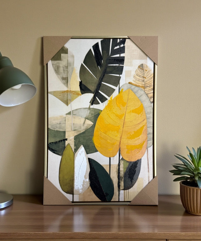 Tablou Frunze abstracte 60x40cm cod 1114-1