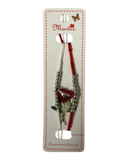 Set brățări Duo Inimă magnetică și șnur reglabil, Cod 1110-3